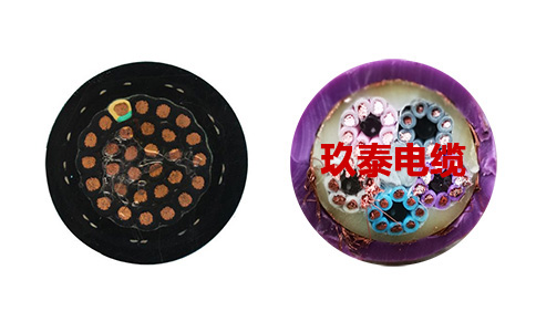 拖鏈用電線電纜識別可通過拖鏈電纜內部結構是分層絞合還是分束絞合